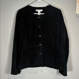 Black Suede Women's Blazer